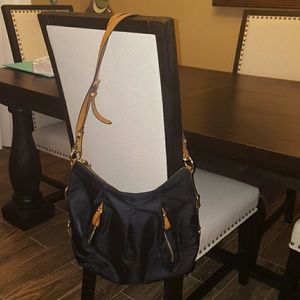 Vince Camuto Black Nylon Cross Body Purse