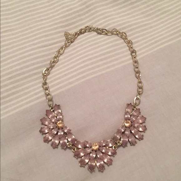 Lavender and gold necklace