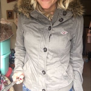 Hollister grey coat