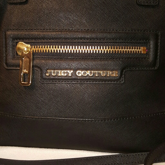 ❤SOLD❤Juicy Couture Beautiful Black w/Pink lining - Picture 2 of 4