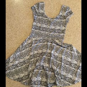 Black and White Skater Dress