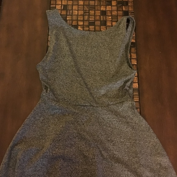 V back mini dress