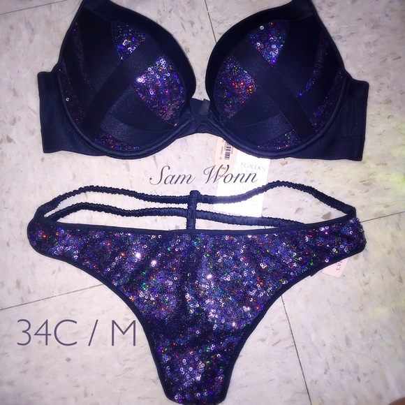 New Victorias Secret VS FashShow Bling Strappy Bra