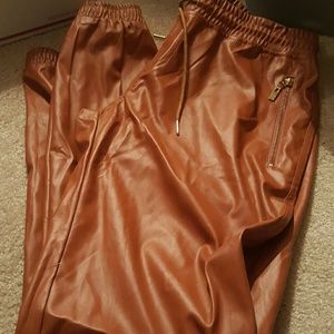 Faux Leather sweats