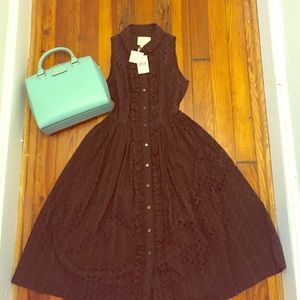 PRICE FIRM. kate spade brown dress