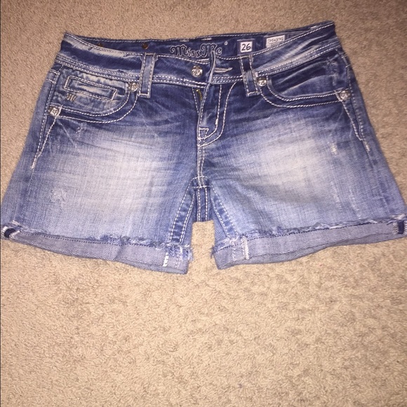 Blue wash miss me jean shorts