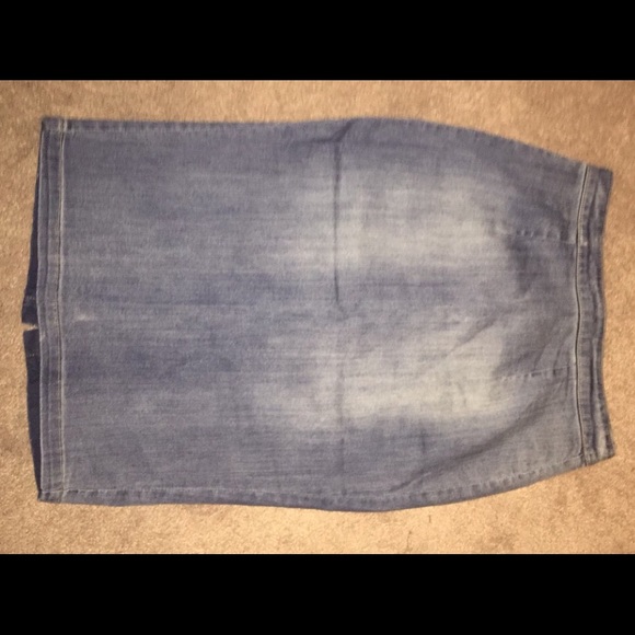 Denim Pencil Skirt - Picture 2 of 4