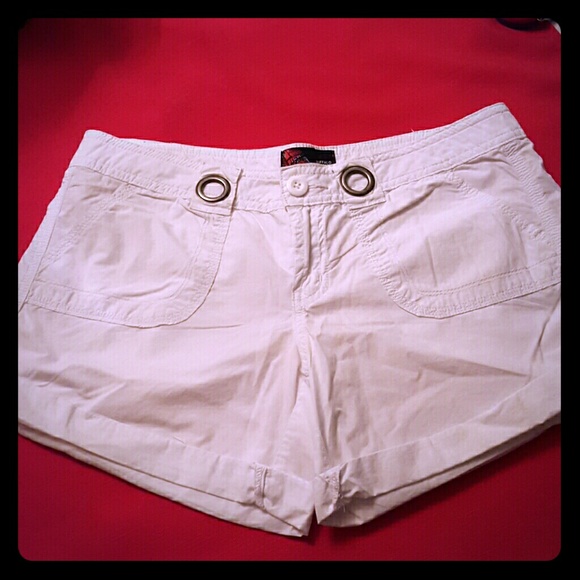 Buffalo David Bitton Pants - Buffalo David White Shorts, Cotton, Size 28