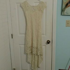 Beautiful ivory lace summer dress small