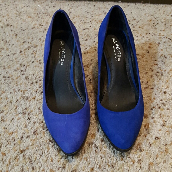 Kenneth Cole Reaction Blue suede shoes! - Picture 2 of 3