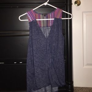 Navy with patterned top tank