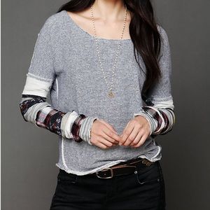 Free People Patchwork Pullover