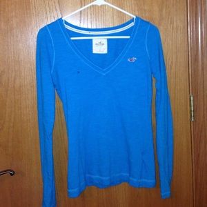 Long sleeve blue shirt