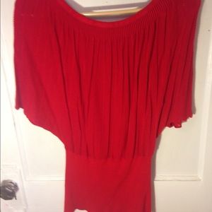 Professional red blouse