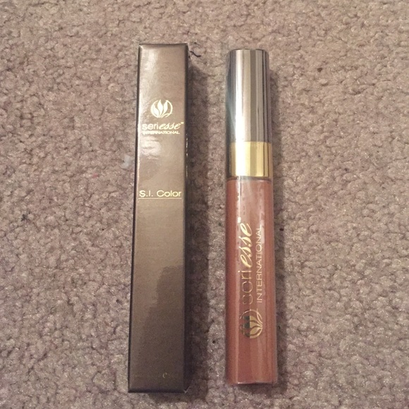 Lip Gloss on caramel