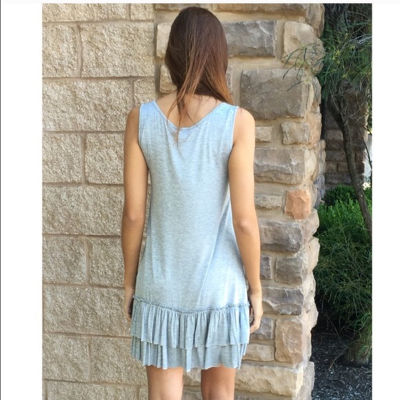 Tank Ruffle Shift Dress - Picture 3 of 4