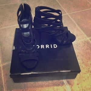 Torrid strappy open toe pumps! (Wide width)