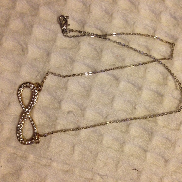 gold infinity sign necklace