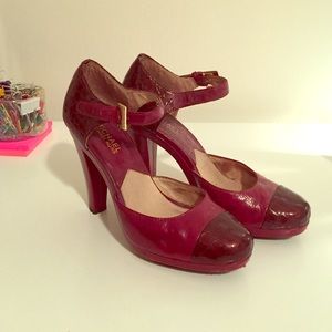 Michael Kors Mary Jane pump / croc embossed