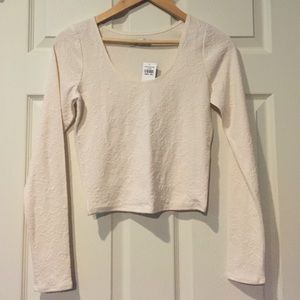 Abercrombie & Fitch Cream Crop Top