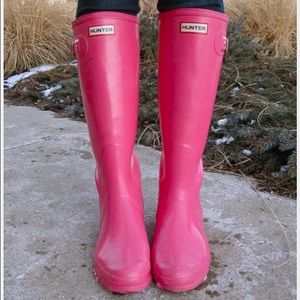 Hunter Rain Boots Pink