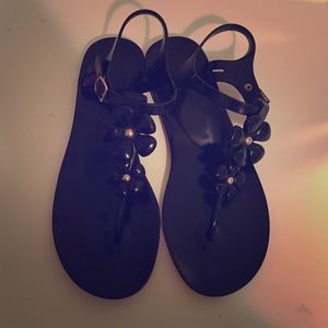 Kate Spade black jellie sandals