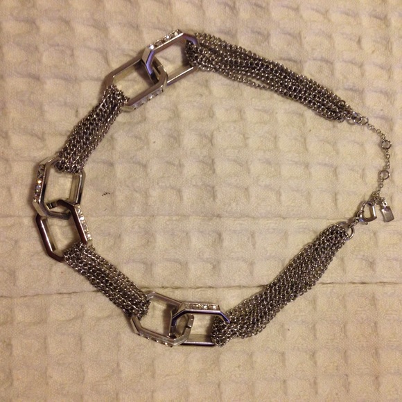 Silver Jennifer lopez necklace