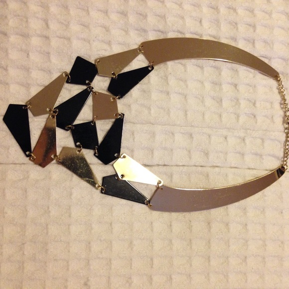 black & gold necklace