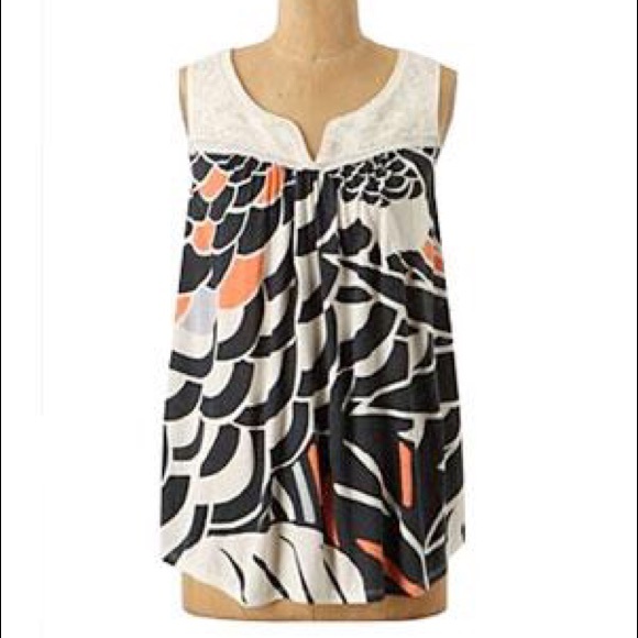 🎉HP🎉 Anthropologie Patterned Tank - Picture 4 of 4