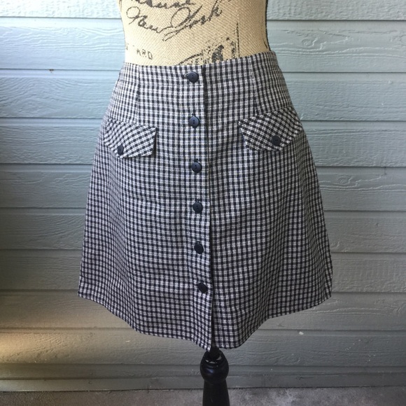 Vintage Plaid Skirt