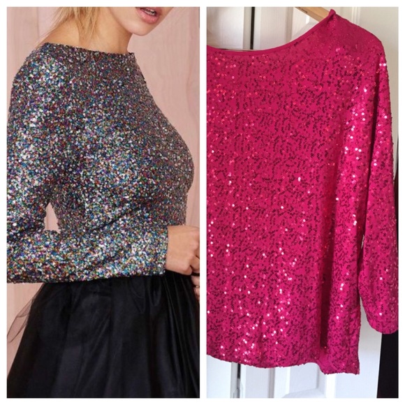 Pink Sequined Top - Picture 2 of 4