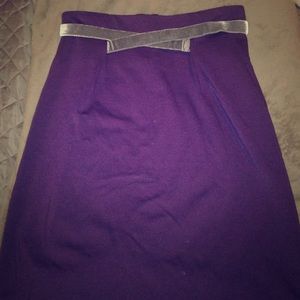 Anthropologie Purple Pencil Skirt