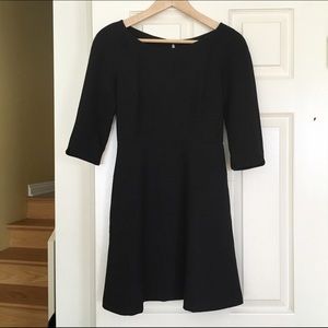 Black Zara open back dress.