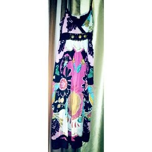 Colorful bohemian style maxi dress