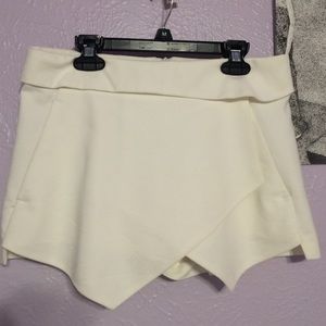 White Zara skort