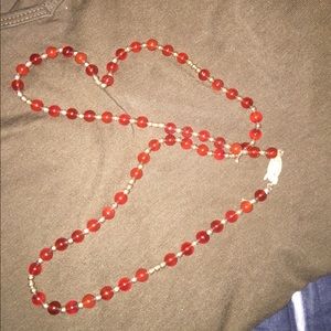 Red and gold necklace