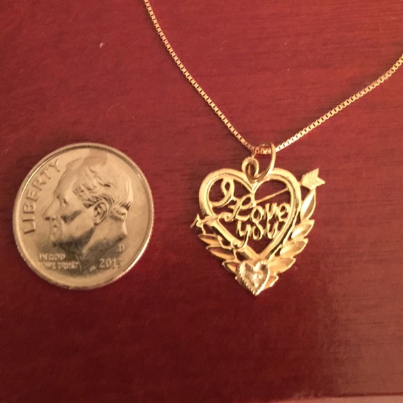 14k pendant and chain - Picture 2 of 3