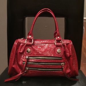 Red Top Handle Bag