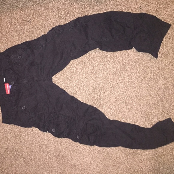 Black cargo pants