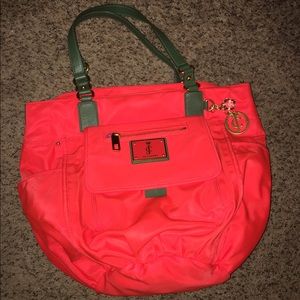 Juicy Couture over the shoulder bag.