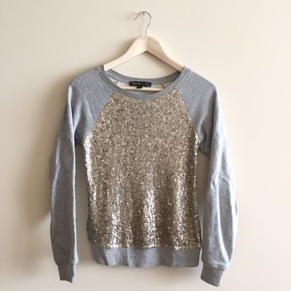 Elizabeth and James sequin sweatshirt