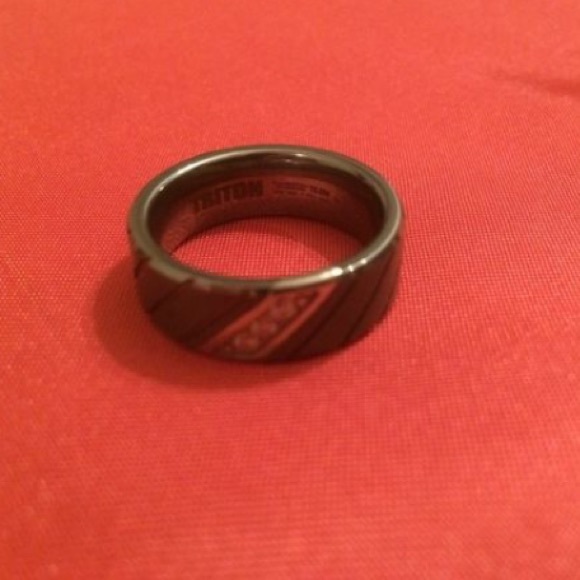 Triton tungsten carbide wedding band men's - Picture 2 of 3
