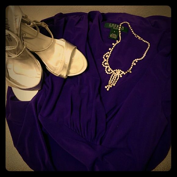 Ralph Lauren beautiful purple dress