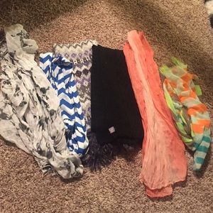 6 scarfs