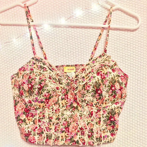 Adorable bright crop / cropped bustier top