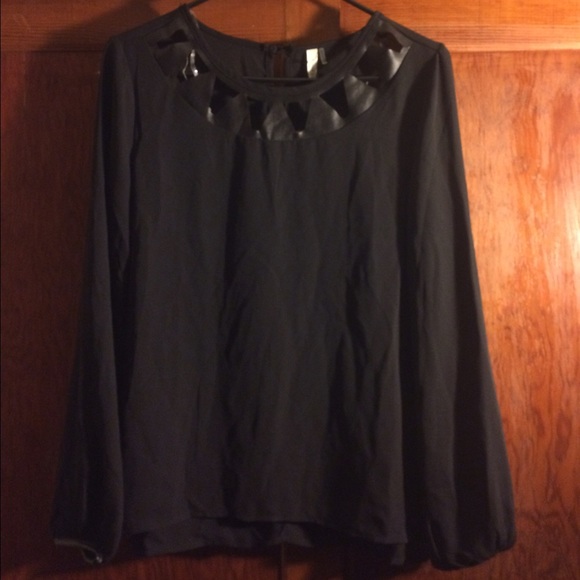 Black chiffon Top