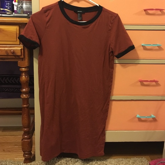 🔴🔴SOLD🔴🔴 Forever 21 Ringer T-Shirt Dress - Picture 1 of 3