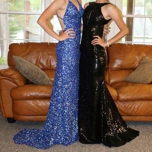 Black prom dress on the right!
