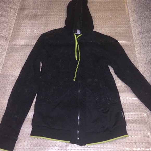 Forever 21 mesh zip up hoodie
