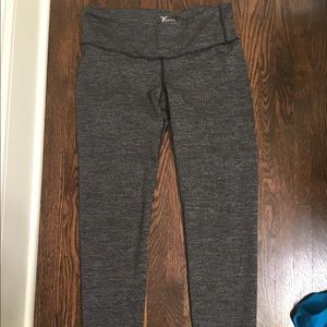 Gray and Black Athletic Leggings